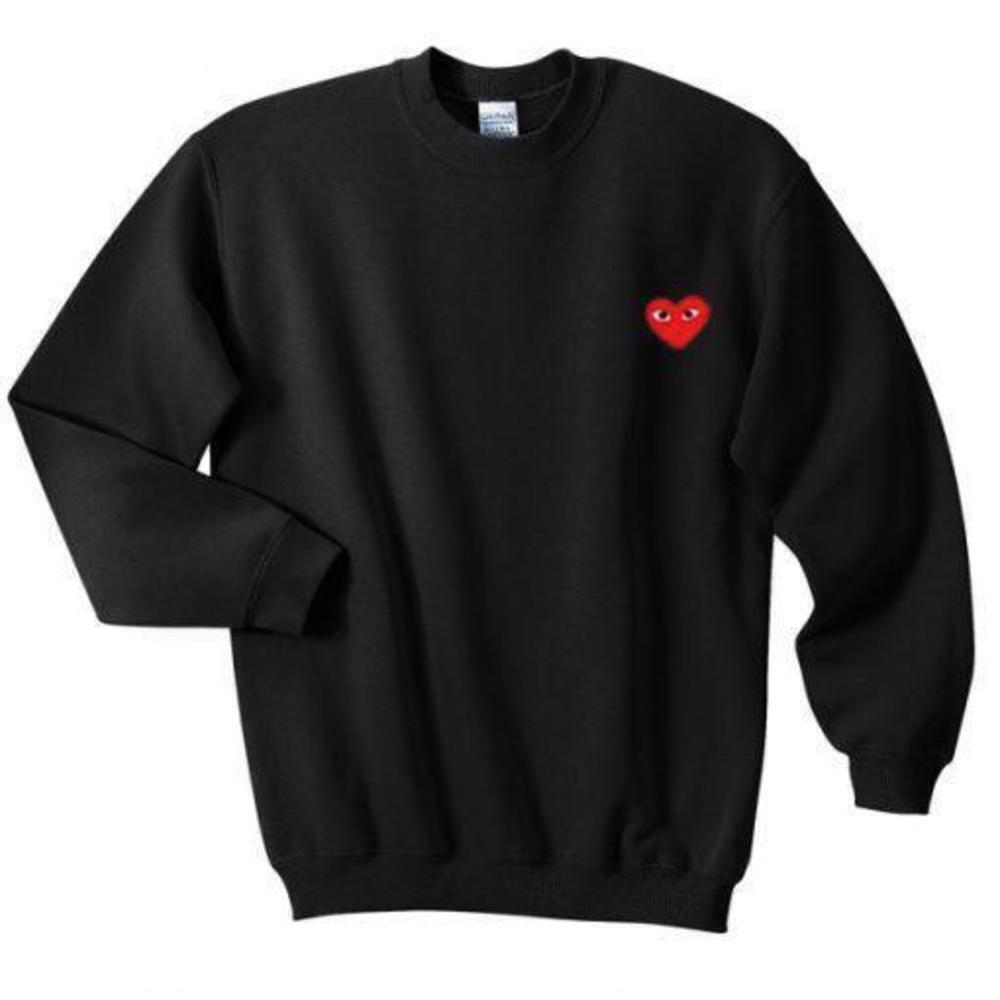 Comme Des Garcons Minimalist Modern Fashion Graphic Unisex Sweatshirt